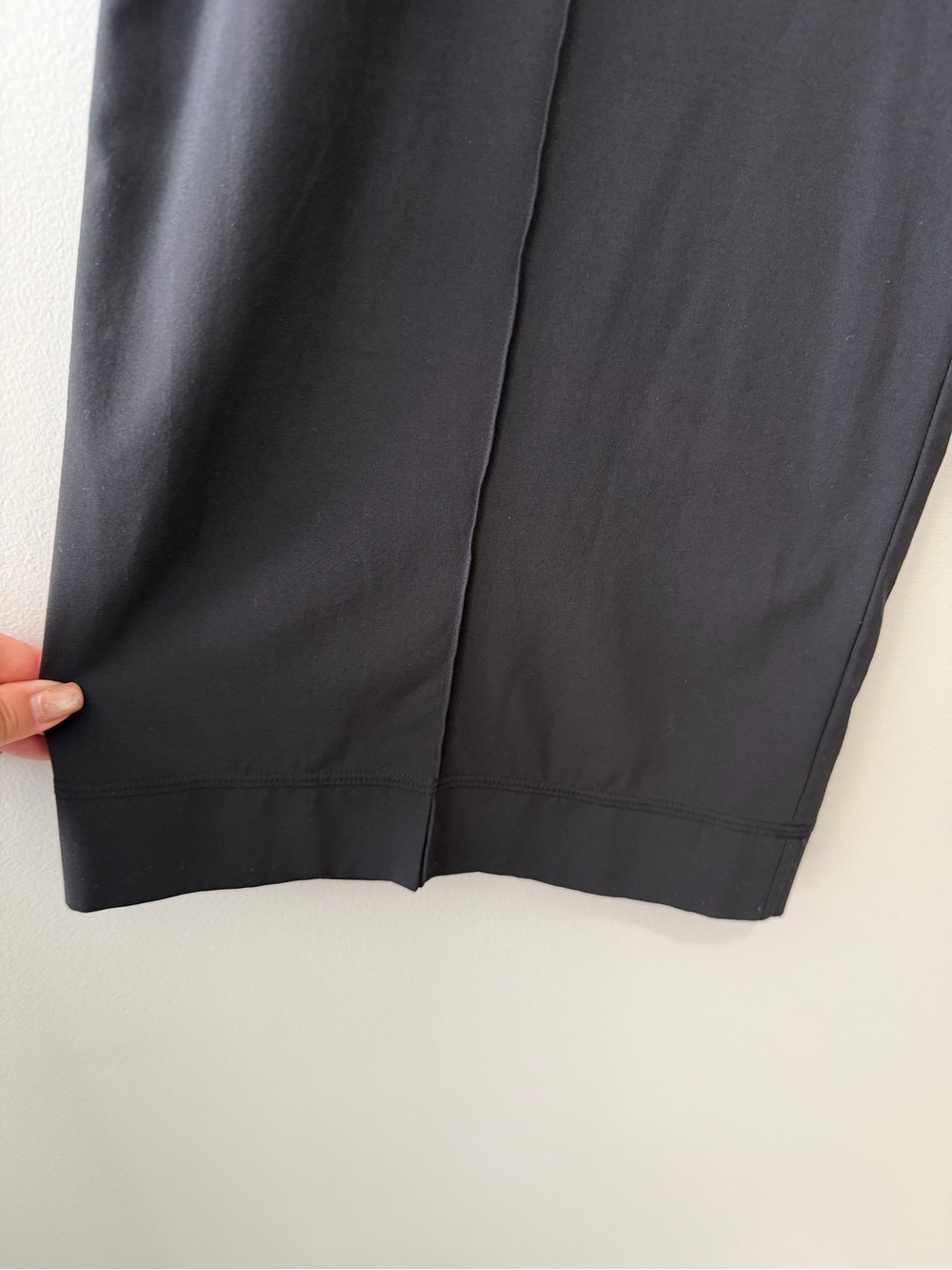 Lululemon Noir Pant Black Swift High-Rise Wide-Leg Trouser w/Tie Belt Sz 10 - Picture 8 of 16